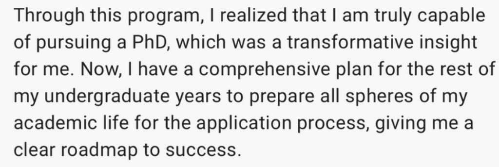Workshop participant review