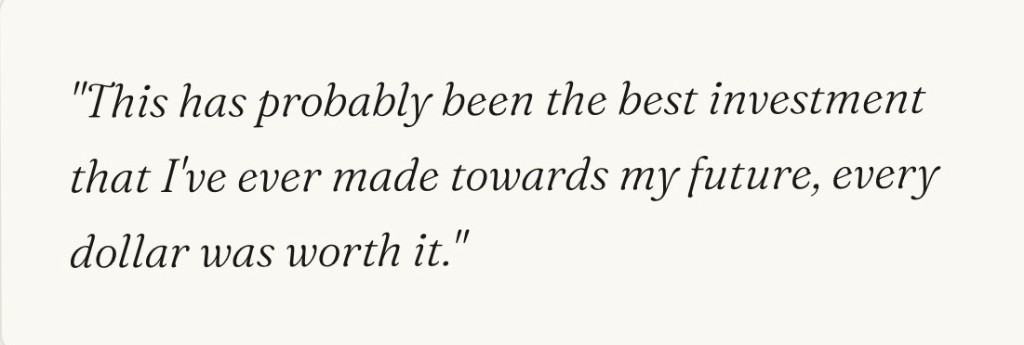 Workshop participant review