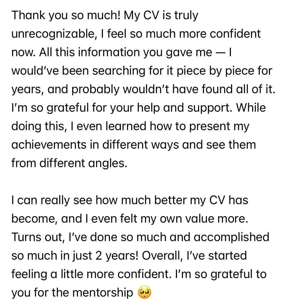 Workshop participant review